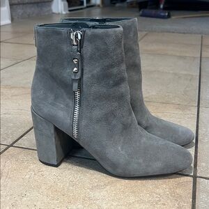 Nine West Gray Heeled Boots